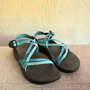 Teal/Blue Chacos Hiking Sandals with Vibram Sole